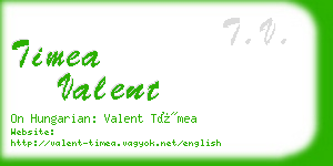 timea valent business card